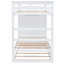 Lit simple superposé simple avec lit gigogne - idéal pour les chambres familiales avec rangement blanc pour créer une chambre à coucher élégante-130155450