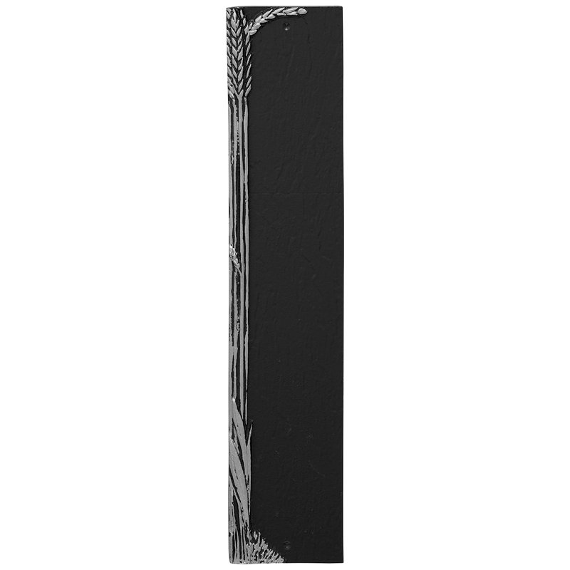 Rectangle Wall Plaque, Yes, Black/Silver