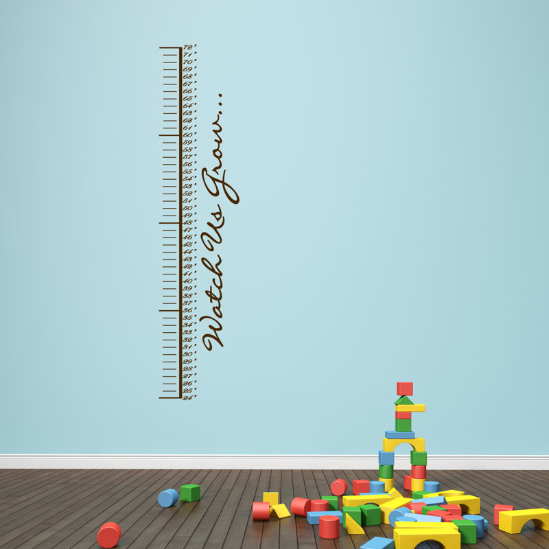 Growth Chart Decals, Chocolate Brown