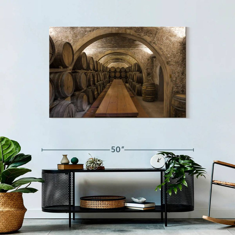 Lilie Wine Barrel Cellar, 30" H x 45" W