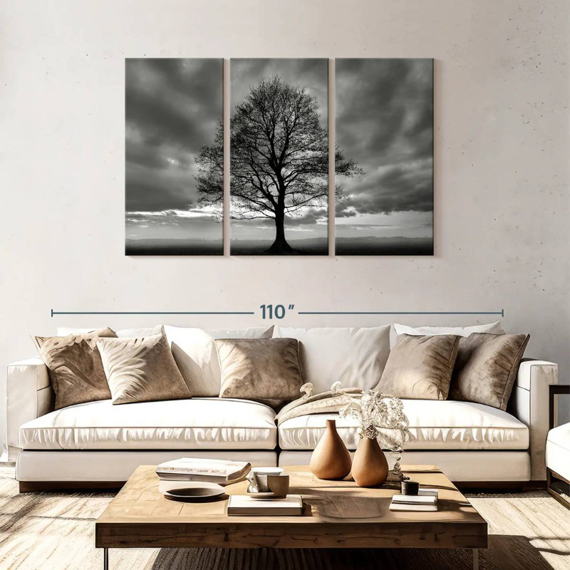 Grand arbre Harnek, H 48 po x l 74 po