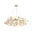 Lustre floral transitionnel en chrome doré à 10 lumières-1654405930
