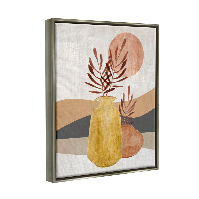 "Boho Desert Plant Botanicals", art mural sur toile flottante par Janet Tava, H 31 po x l 25 po x P 1,7 po