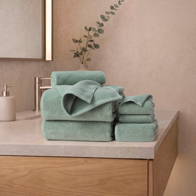 French Connection Solid Dobby Bath Towels