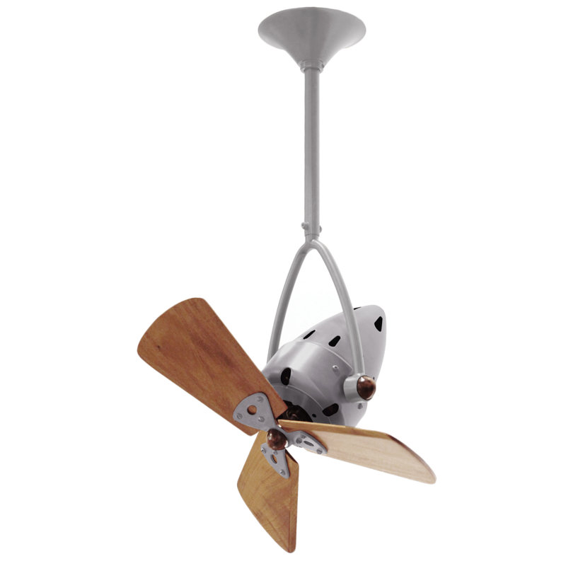16" Jarold Directional 3 - Blade Ceiling Fan with Wall Control, Brushed Nickel