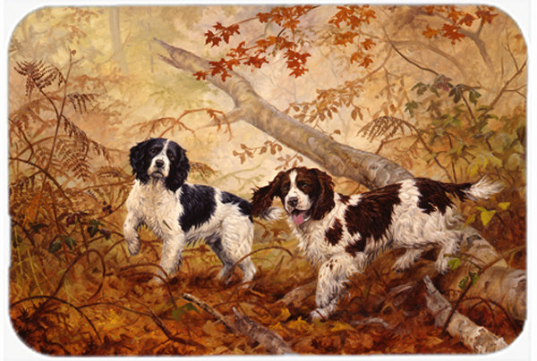 Caroline's Treasures Springer Spaniels Glass Cutting Board