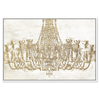 Glam Chandelier, impression sur toile tendue