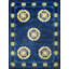 Tapis noué à motif géométrique antique chinois