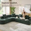Canapé modulaire courbé modulaire à compression 122 po 122 po -77065173