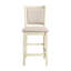 Chaise de comptoir en bois Josiha (ensemble de 6), beige-120785733-120786095