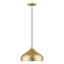 Luminaire suspendu doré doux 1 lumière