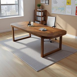 Bureau en bois massif 70,87 pouces