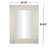 Mother of Pearl Shell Handmade Mosaic Room Wall Mirror with Blue Corners-86602848