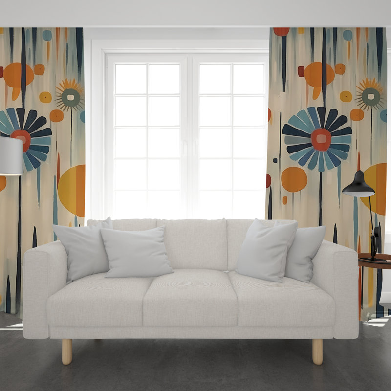 Paire de rideaux obscurcissant en polyester Fakenham, L 56 po x H 78 po