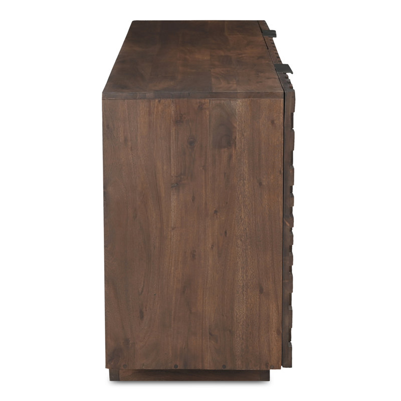 Givens 75" Carved Wood Sideboard