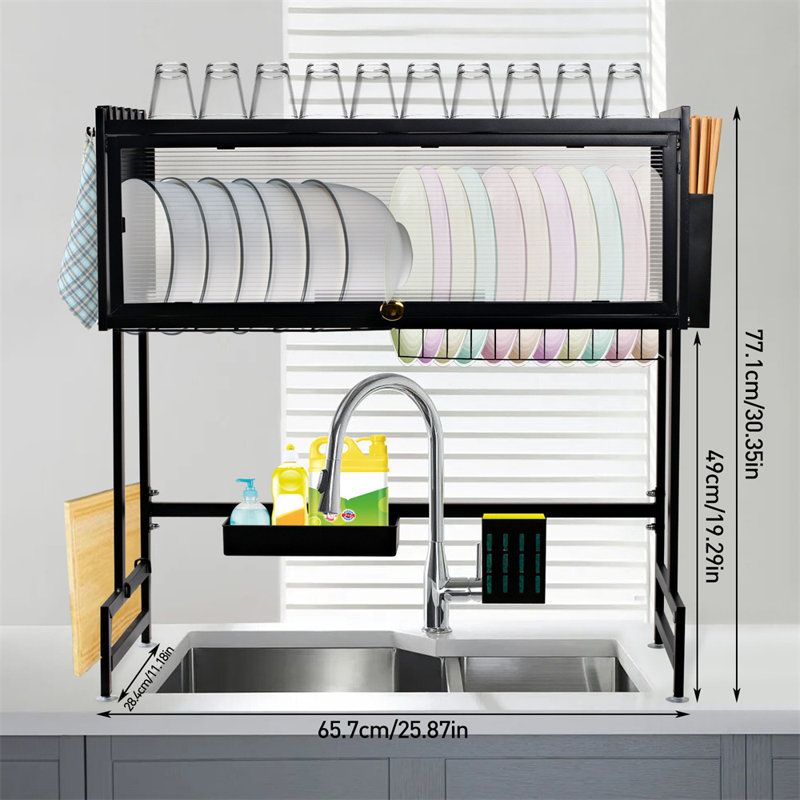 Over The Sink Dish Drainer Storage