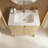 30-Inch Modern Bathroom Vanity with Sink, Light Natural Oak Double-Door Storage Cabinet, Adjustable Shelf, Soft Close, Family-Safe Rounded Design