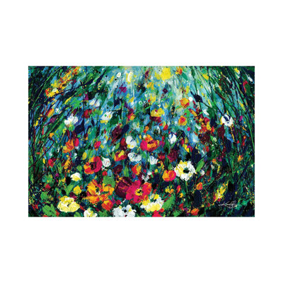 In The Enchanted Garden III by Kathy Morton Stanion - Wrapped Canvas Painting