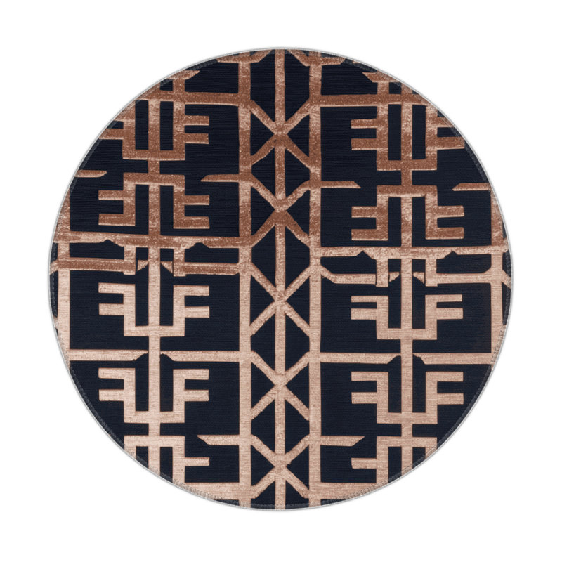 Trellis Gray Indoor and Outdoor Area Rug, Rectangle 3' x 5'