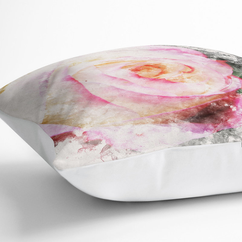 Square Throw Cushion, White, 40cm H x 40cm W x 15cm D