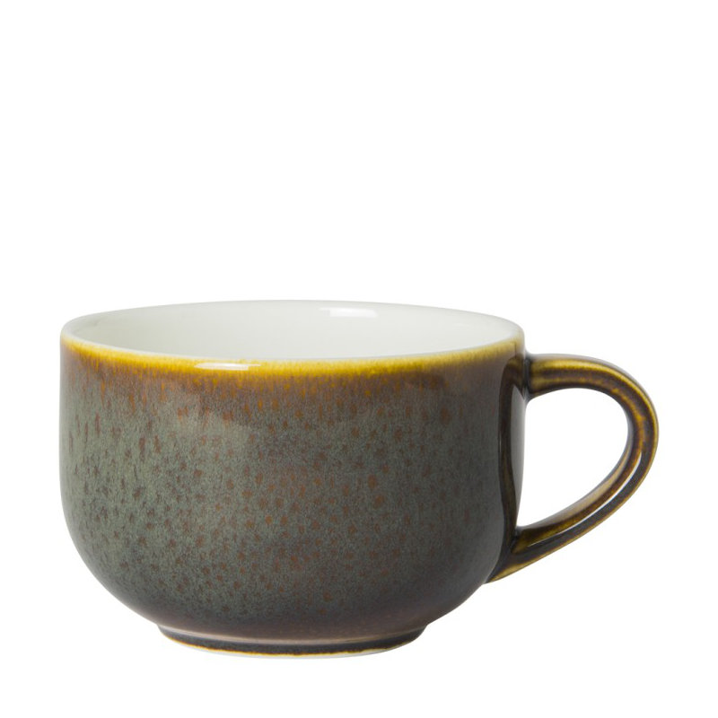 Art Glaze Bone China Espresso Cup, Flamed Caramel, 12