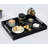16.5''X12''rectangular Coffee Table Tray With Polished Handle, Modern Decorative Tray-1398496543
