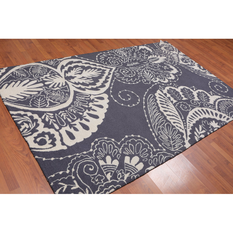 Blackerby Wool Damask Indoor Rug
