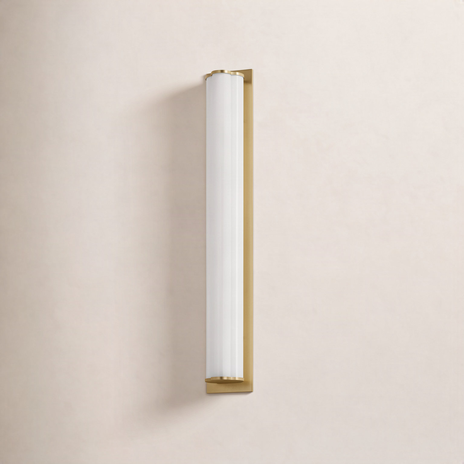Freya Single Frosted Dimmable LED Vanity Light