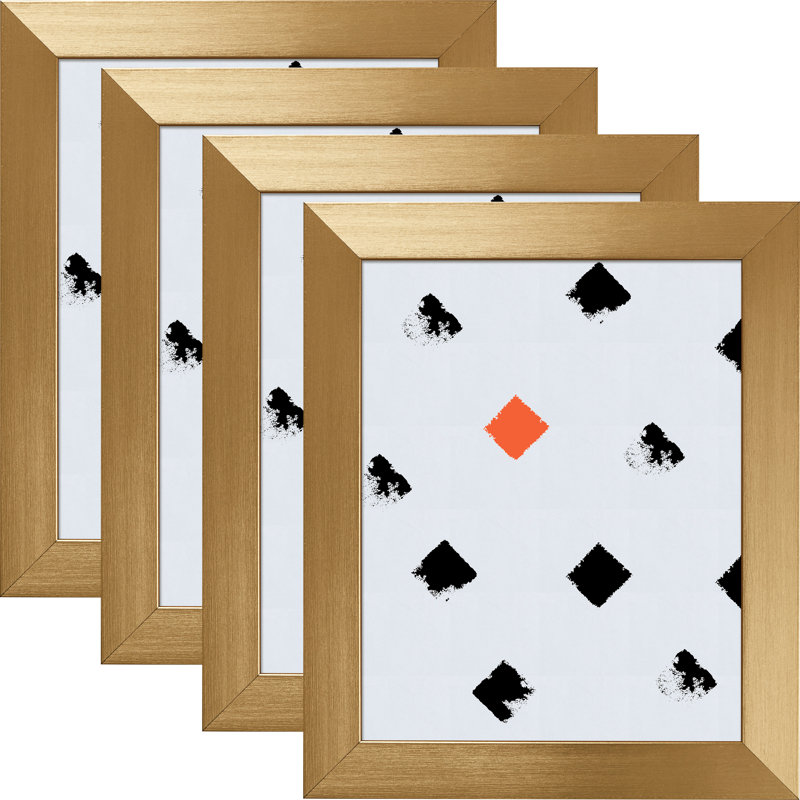 Ensemble de cadres muraux 4 pièces Spearman, 24 po x 36 po, Or