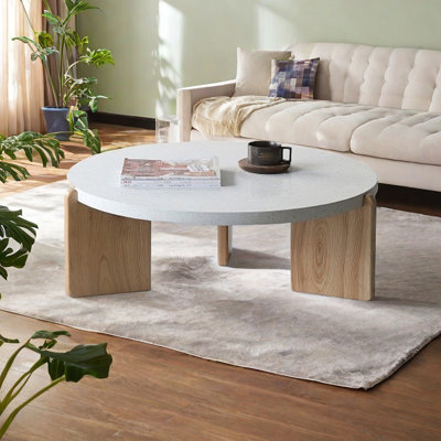 Table basse à grain transparent et longue durée de vie
