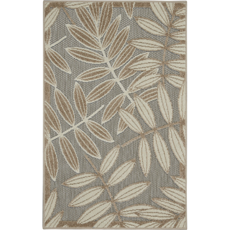 Adiya Floral Indoor Rug, Rectangle 2'8" x 4'