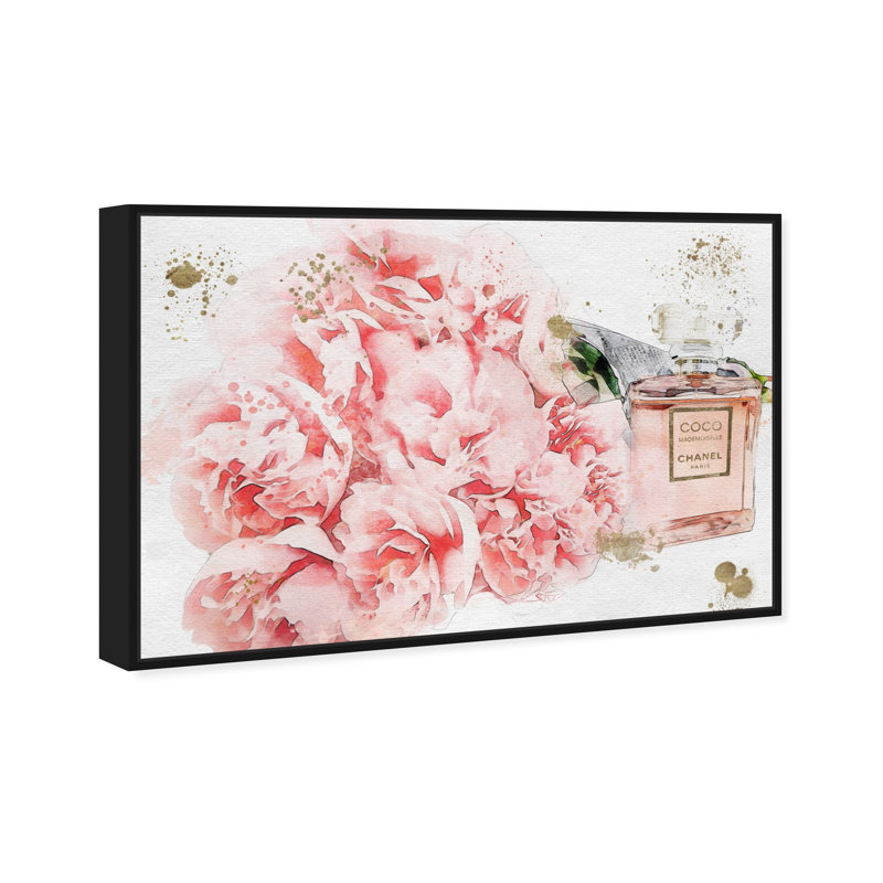 Fleurs et fleurs de parfum - impression, Toile encadrée noire, H 16 po x l 24 po
