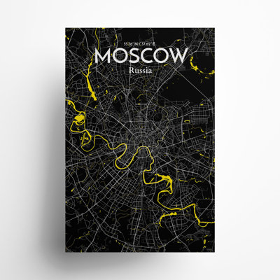 «Moscow City Map», impression