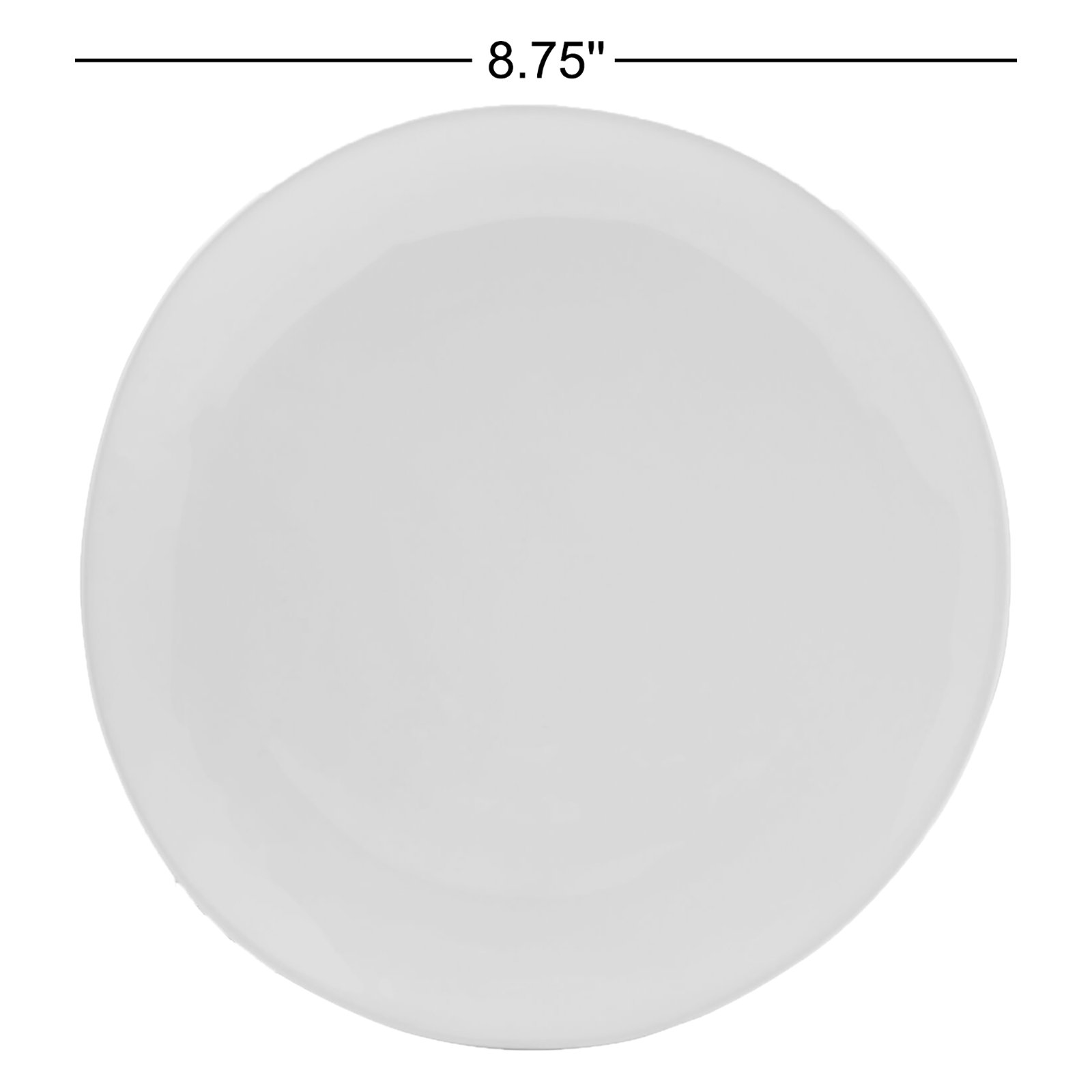 Max Organic Porcelain 8.75-Inch Salad Plate