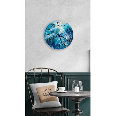 Horloge murale Turbulent Ocean Waves