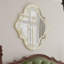 Novelty Framed Wall Mounted Accent Mirror in Gold