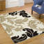 Tapis ivoire à motif floral-17429648