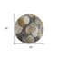 Tapis intérieur rond rond beige et ivoire 8 po