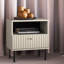 DROMA 50cm W Manufactured Wood Bedside Table