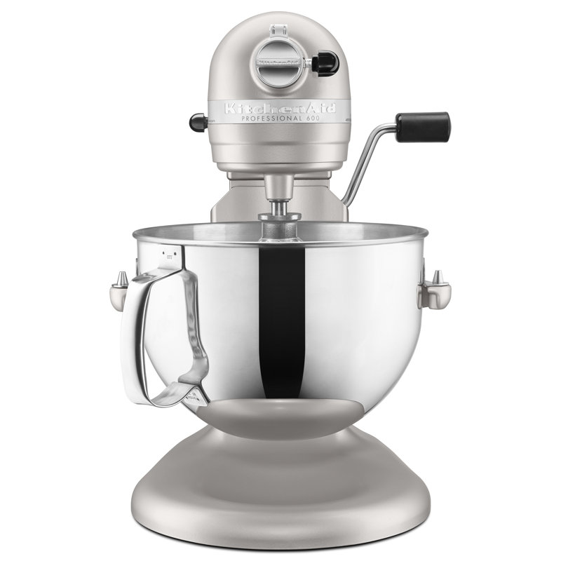 Batteur sur socle à bol relevable de 6 pintes Professional 600 Series de KitchenAid, Nickel perle