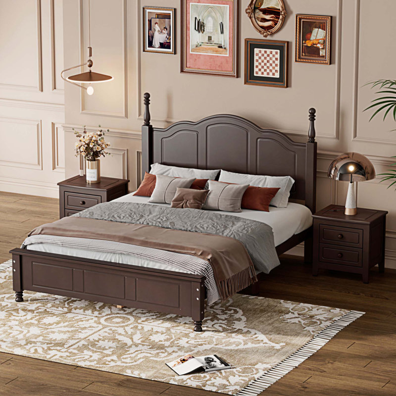 Ensemble de chambre à coucher 3 pièces Dawnyell, Double