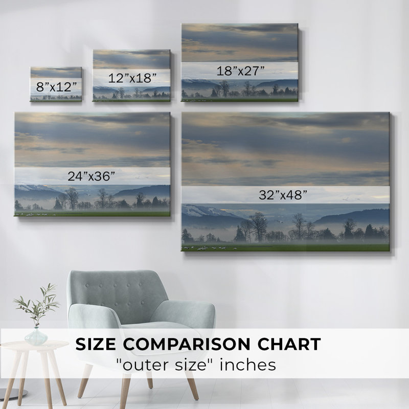 Misty Horizon-Gallery Wrapped Canvas, H 12 po x l 18 po
