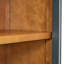 Grande armoire de rangement à 4 portes avec portes en verre, armoire arquée avec tablettes réglables-1247159823