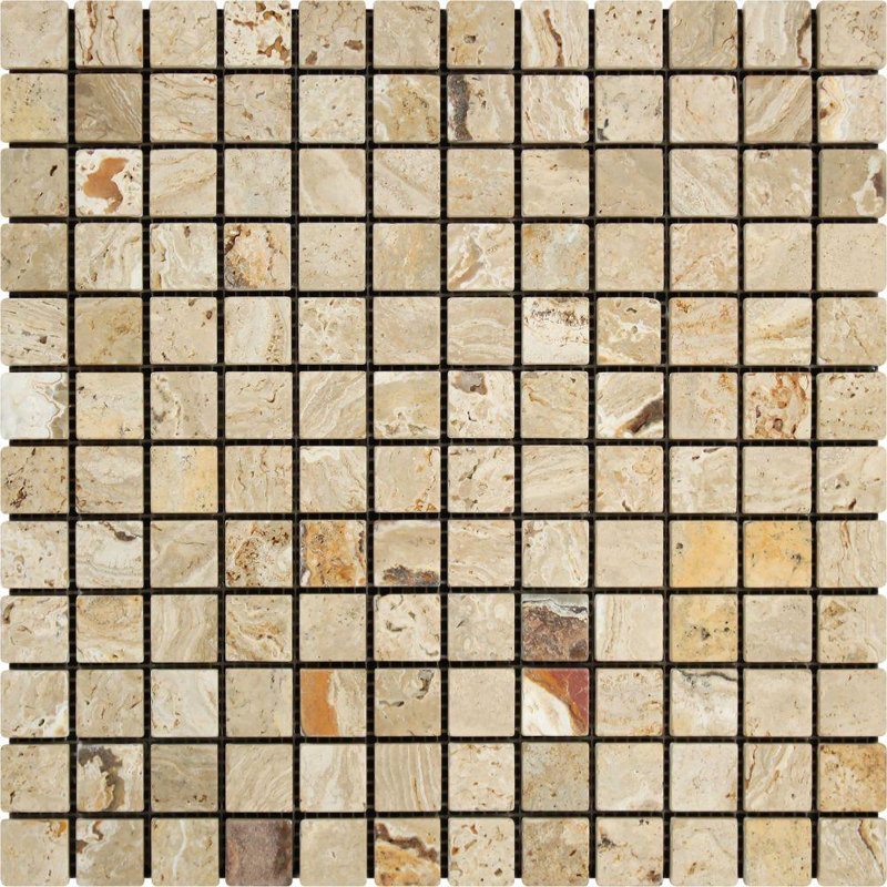 Carreau de mosaïque en travertin