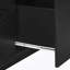 Table basse carrée 33,25 po à 4 tiroirs, noire-606279768