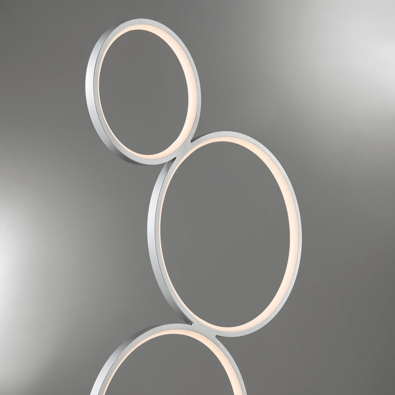 44.75'' LED Novelty Floor Lamp, Silver