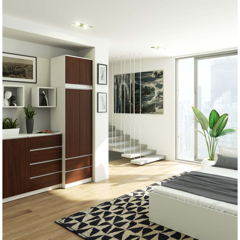 Sofea 2 Door Manufactured Wood Wardrobe