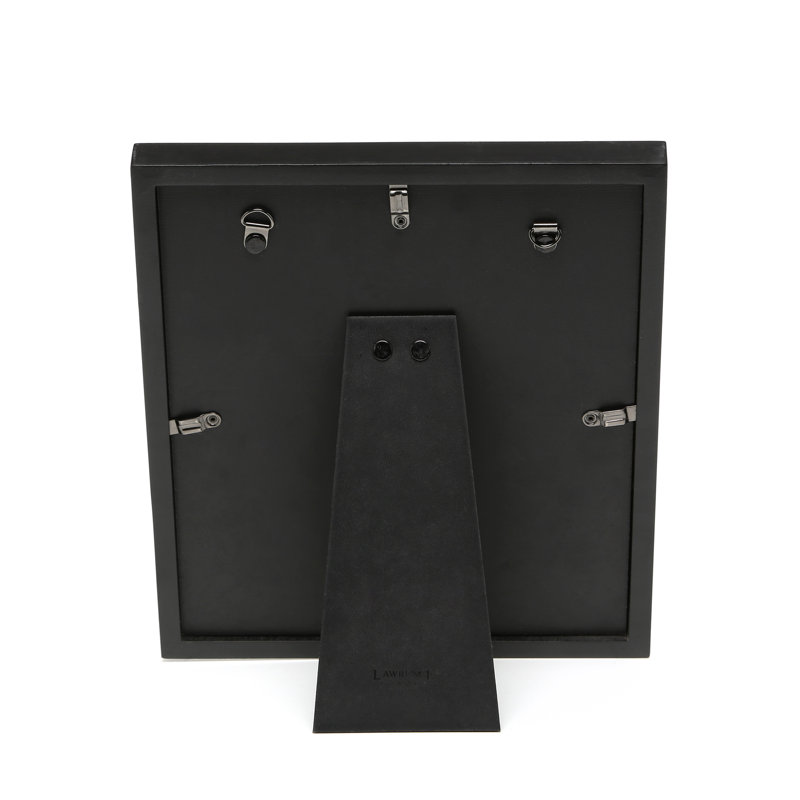 Black Wood Picture Frame with Mat