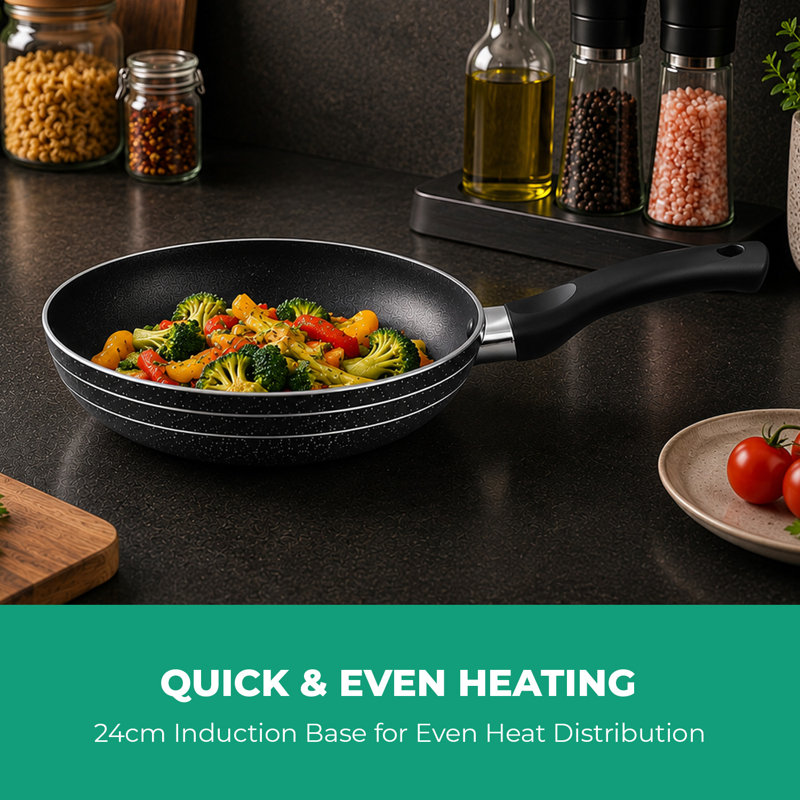 Aluminum Non-Stick Frying Pan, 24 cm