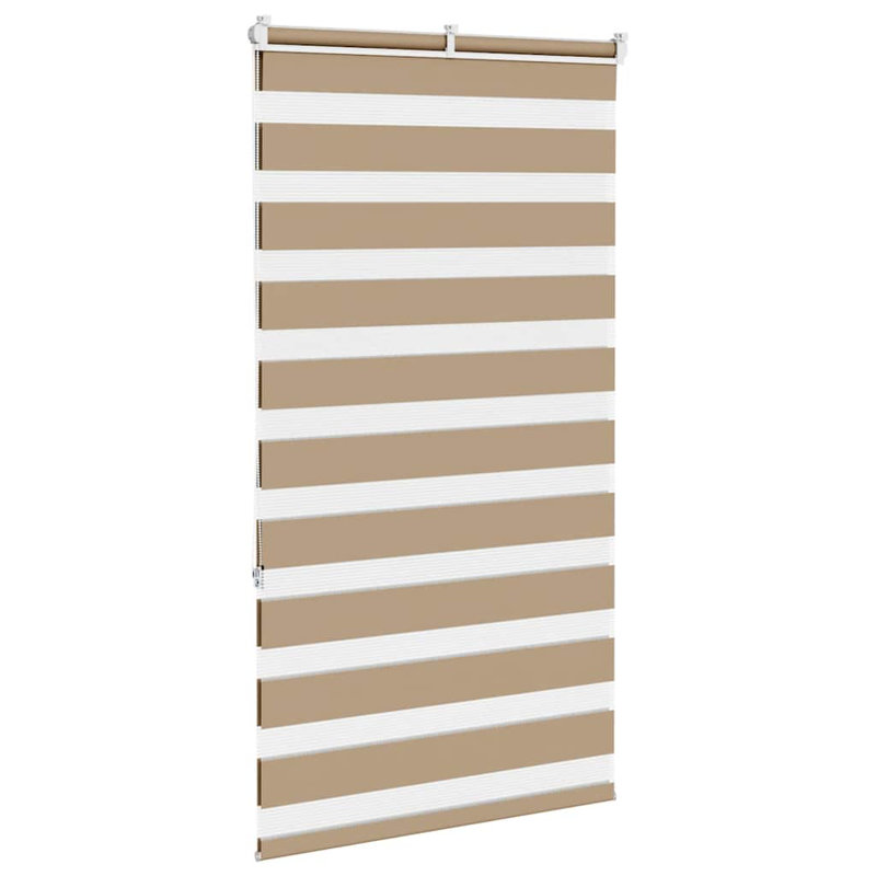 17 Stories Zebra Blind Sand Brown 120X150 Cm Fabric Width 115.9 Cm Polyester, 70cmW x 150cmL, Sand Brown